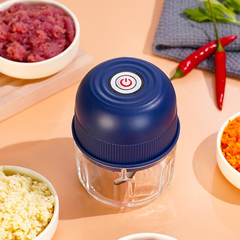 260Ml Electric Mini Garlic Chopper Usb Meat Grinder Ginger Vegetable Crusher With Safety Switch Portable Small Food Processor
