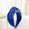PROLY New Fashion Women Headband Adult Wide Side Solid Color Hairband Center Knot Turban Casual Hair Accessories