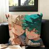 bb26-My Hhero Bakudeku  Pillow Case Square Double-Sided Sofa Cushion Cover Bedroom Bedside Pillow