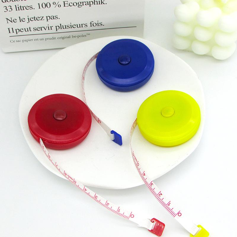 Tragbares 1,5 m einziehbares Lineal Zollband Mini-Lineal Buntes niedliches Design Messwerkzeug
