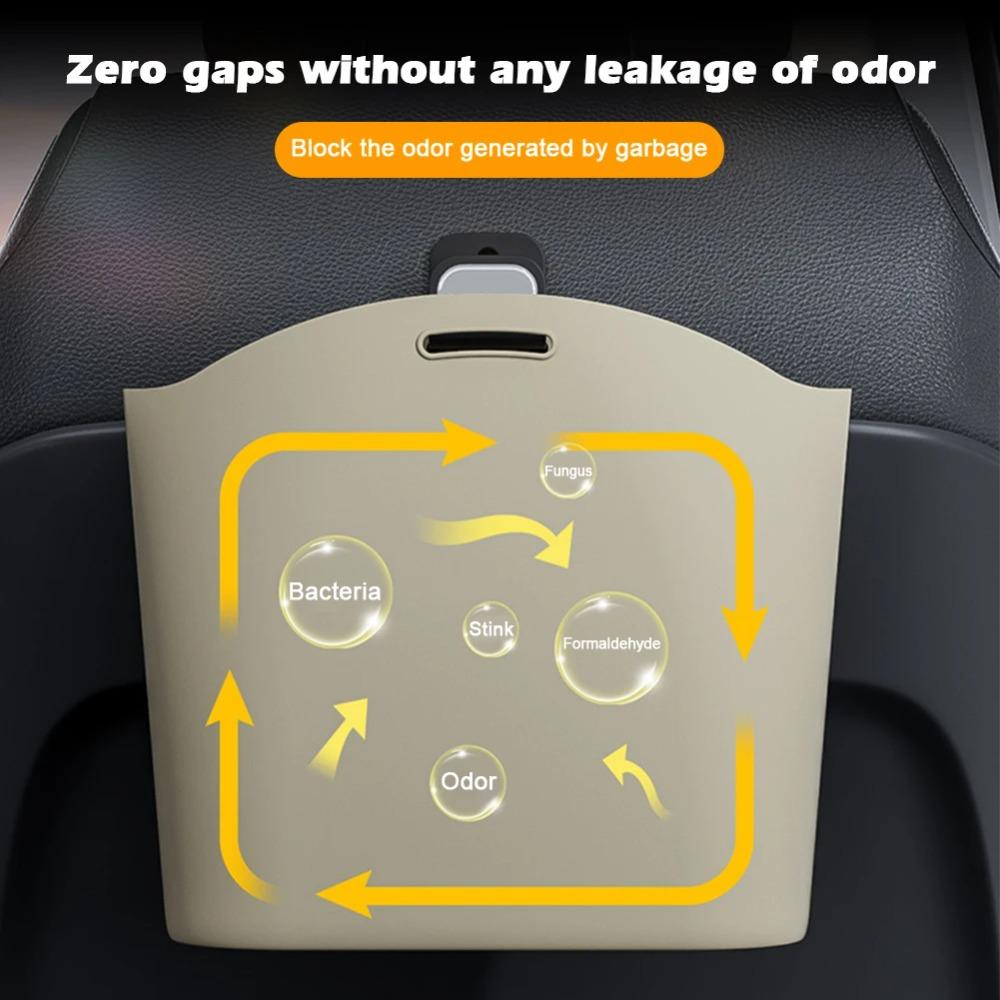 Dustbin Silicone Car Trash Can Portable Space Saving Organizers Hanging Waste Bin  Home