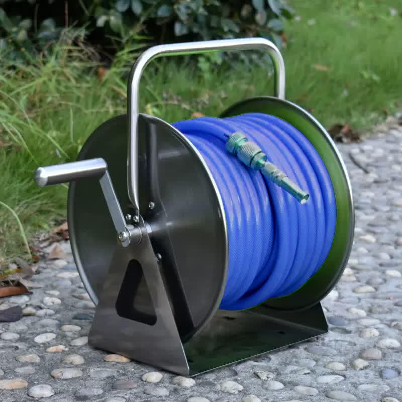 Metal Water Hose Reel & Storage Rack