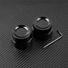 4pcs Motorcycle Front & Rear Axle Nut Covers Caps Black For Harley Sportster XL Dyna Fat Bob FXDF Touring Electra Glide Softail