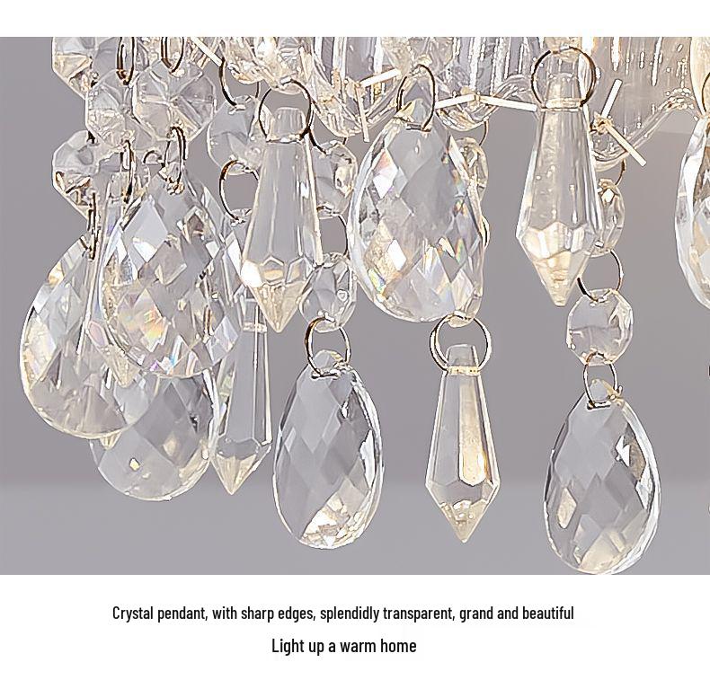 Vintage French Crystal Pendant Light for Entrance, Hallway, Balcony, Bedside, and Bar