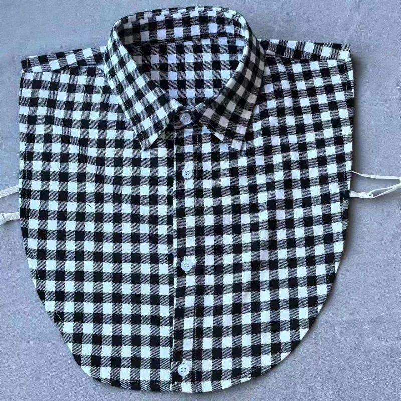 

Джинсовый воротник-подделка с квадратным воротником, серый свитер, рубашка, универсальная подкладка с хулиганским темпераментом для девочек с модным воротником