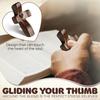 Heart-shaped Thumb Cross Solid Walnut Wood Ornament Handheld Natural Decor for Living Room Shelf Display Gift