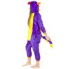 Kostium Onesie purple dragon - S