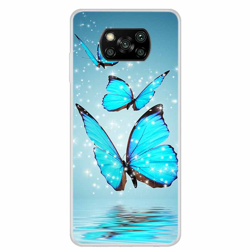 For Poco X3 Pro Case X3 NFC 6.67" Clear Marble Soft TPU Silicone Back Case for Xiaomi Poco X3 NFC Phone Covers Shockproof Fundas
