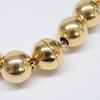 JIL SANDER [Beautiful Condition] 925 Sphere Ball Necklace S Gold colorUsed