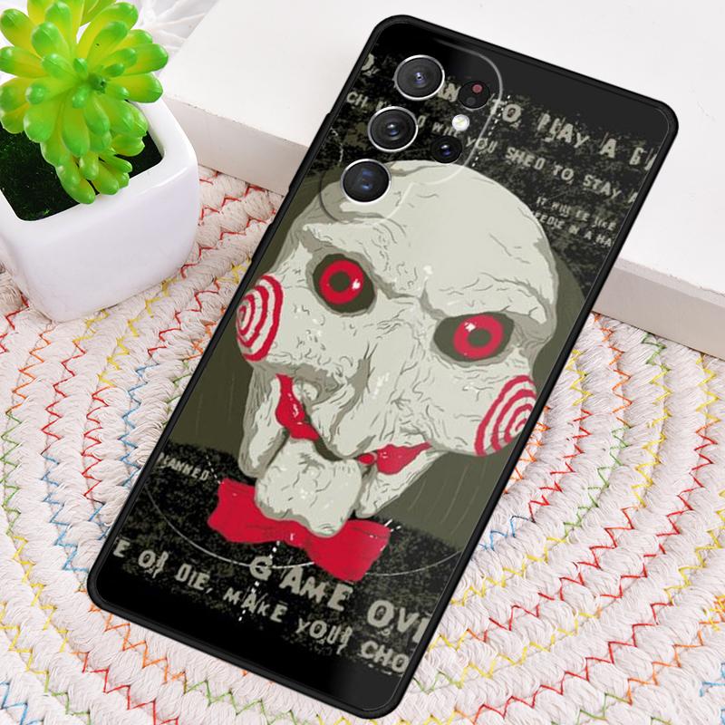 Jigsaw Saw Silicone Phone Case For Samsung Galaxy note 10 pro S26 S25 S24 S23 S22 S21 Plus S25Ultra Capa Cover