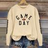 Women's Fashionable And Casual Long Sleeved Printed Round Neck Sportswear Pullover Sweatshirt Top