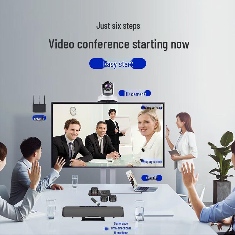 

4K HD Video Conference System with Wireless Mic (CN version)