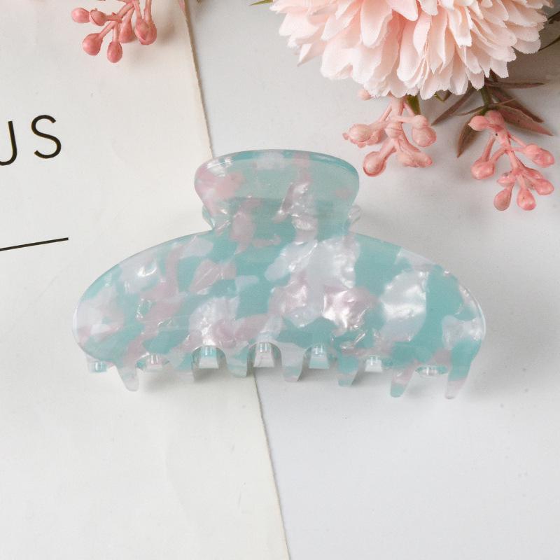 Elegant Multi-Color Acetate Hair Clip - Jelly Shark Grip for Women