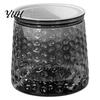 Modern Relief Pattern Planters Self?Watering Planter Pot, Thick Transparent Flower Embossed Desktop Vessels Decorative Indoor for Hydroponic
