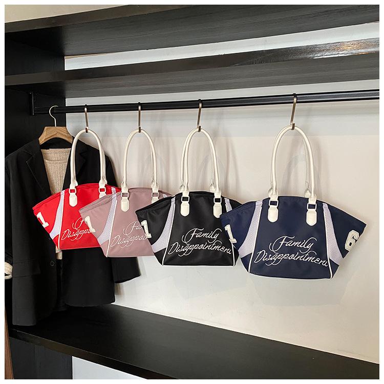 Commuter large-capacity bag women's 2025 new casual versatile nylon cloth shoulder messenger bag portable tote bag