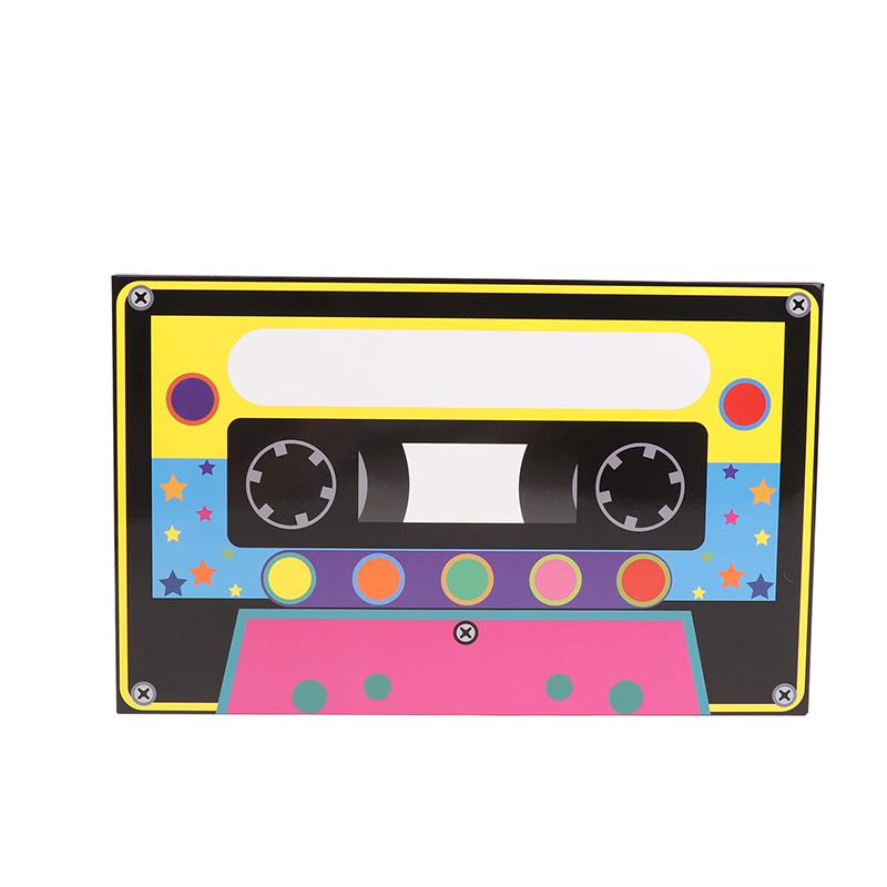 2Pcs 80S 90S Party Favor Boxes Large Cassette Player Party Treat Boxes Boom Cassette Tape Hip Hop Decor For Retro 1980S 1990S Th