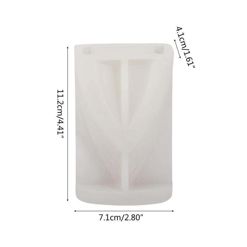 Triangular Candle Mold Candle Making Mold Kit for Handmade Candle Soap Plaster Room Ornament Epoxy Resin Casting Mold