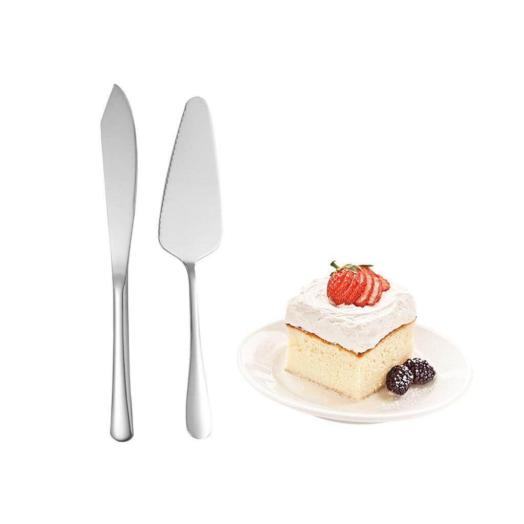 Elegant Cake Knife and Server Set Wedding Cake Cutters Pie Spatula Dessert Serving Set Pie Spatula Serving Utensil