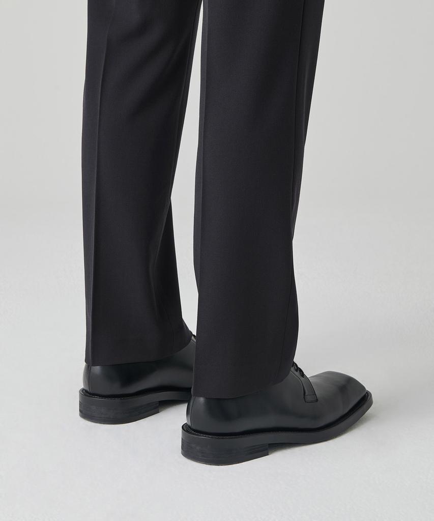 MUSINSA STANDARD Straight Hidden Banding Slacks [Dark Gray]