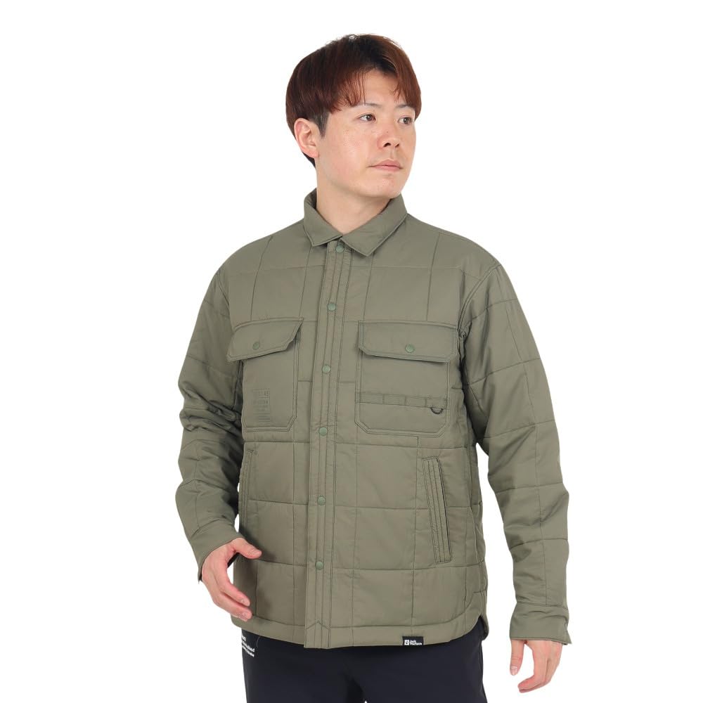 

Утепленная куртка-рубашка INTERMEDIATE JK High Performance оливкового цвета [Jack Wolfskin] мужская (TEXASHIELD Ветрозащитный) [5025532 / V2] 4550_пыльный Азия_XL