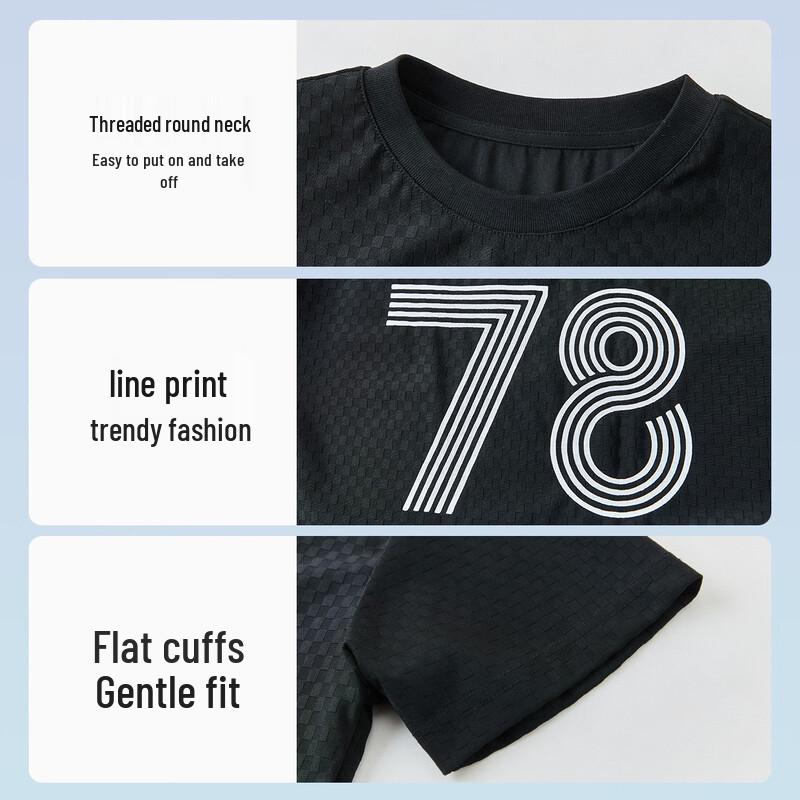 ASK JUNIOR Atmungsaktives Outdoor-Kurzarm-T-Shirt für Jungen
