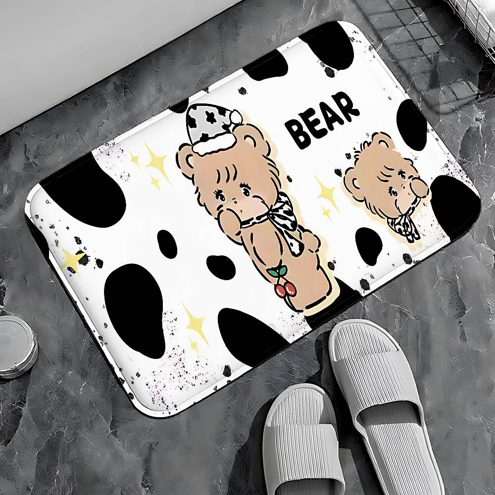 M-Mikkos-Cat Entry Door Floor Mat Festive Decorations Carpet Bathroom Anti-slip Mat Entrance Doormat