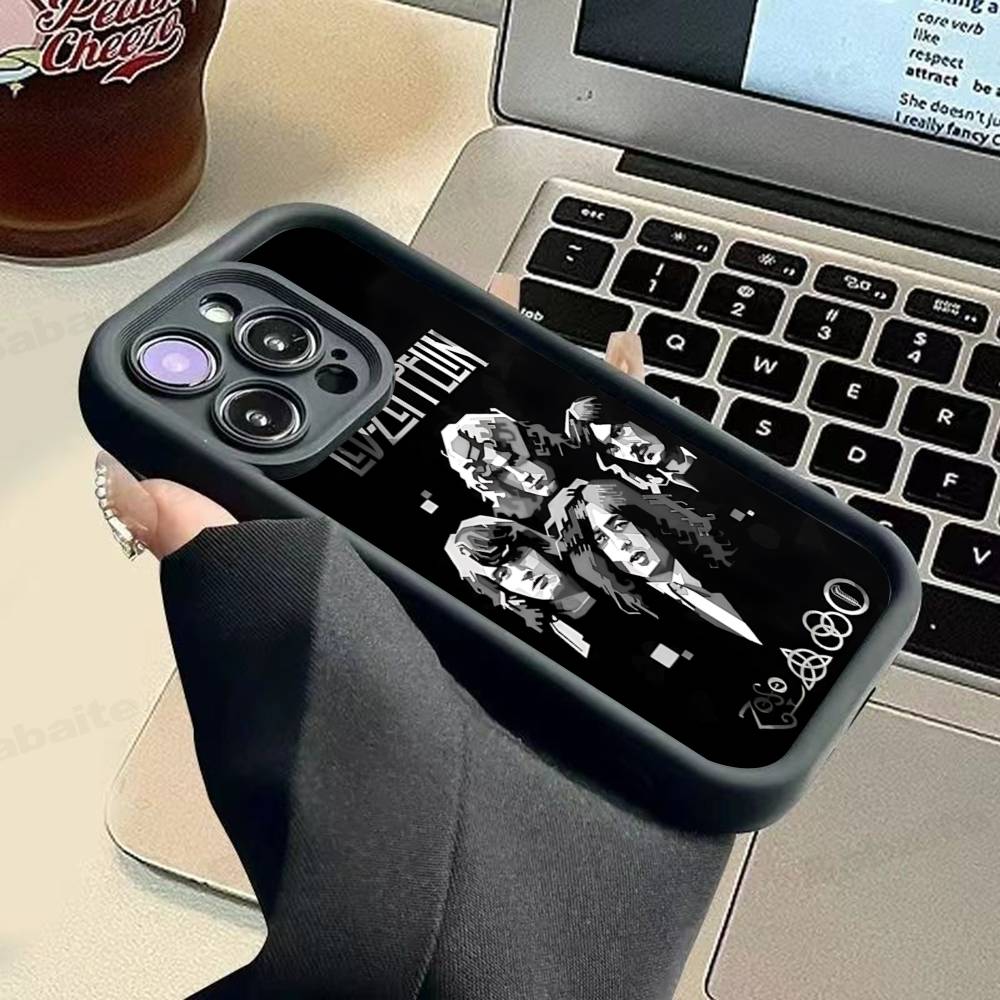 Rock L-Led Vintage Band Z-Zeppelin Phone Case For IPhone 17 16 15 14 13 12 11 Pro Max 16E Plus INS Soft Cover
