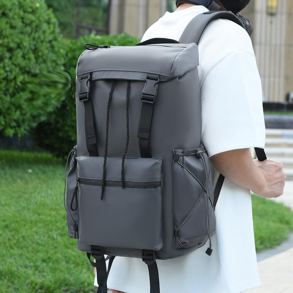 Schoolbag Outdoor Waterproof Backpack Large Capacity Business Trip Computer Backpack Men's Business Commuter School Bag Men's Bag Ridge Guard