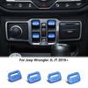 4pcs Dashboard Window Lift Switch Button Cover Trims For Jeep Wrangler JL JT 18+