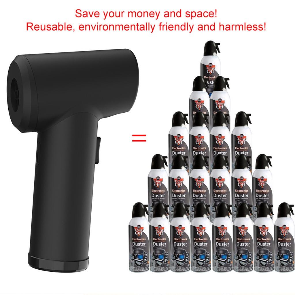 45W Cordless Air Duster Compressed Air Blower Vacuum Cleaner For Computer Laptop Keyboard Electronics Cleaning