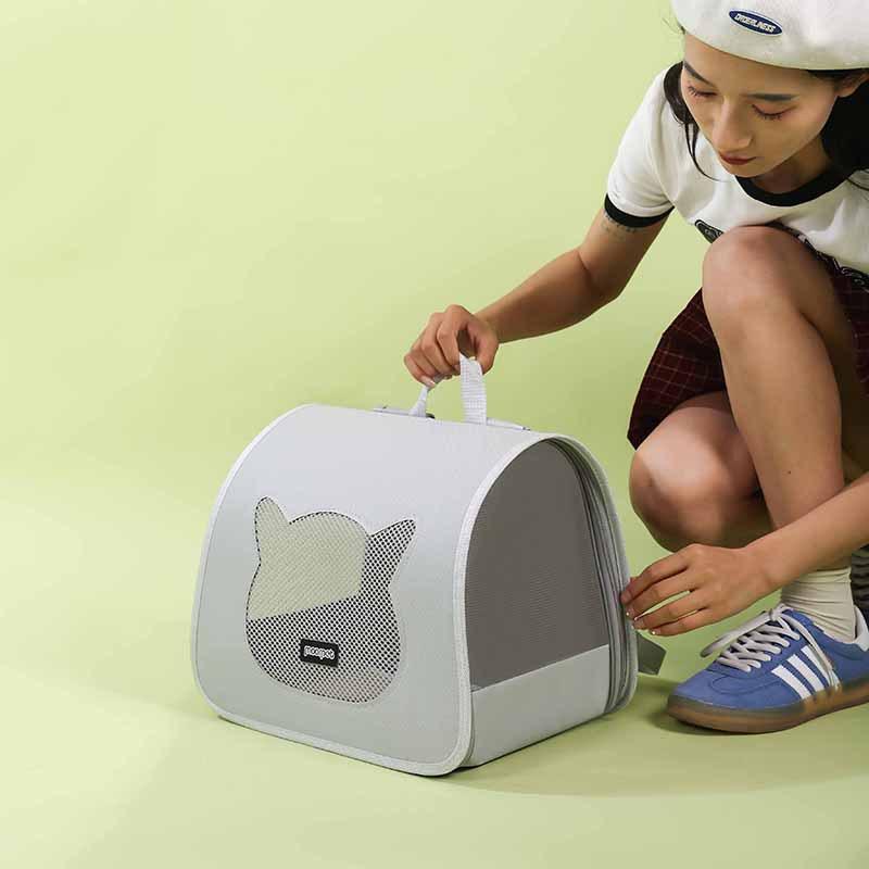 Cat Bag for Going Out Portable and Breathable Cat Backpack for Pet Travel High-looking Shoulder Bag Lightweight Large-capacity Cat Backpack