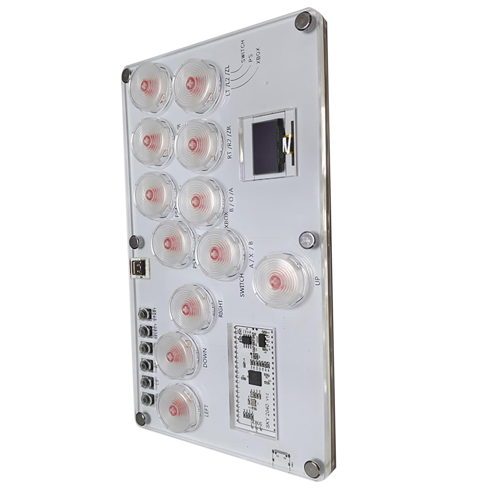 

Fighting Game Keypad Gamepad Controller for PC for 12 Keys with Custom RGB PS4,