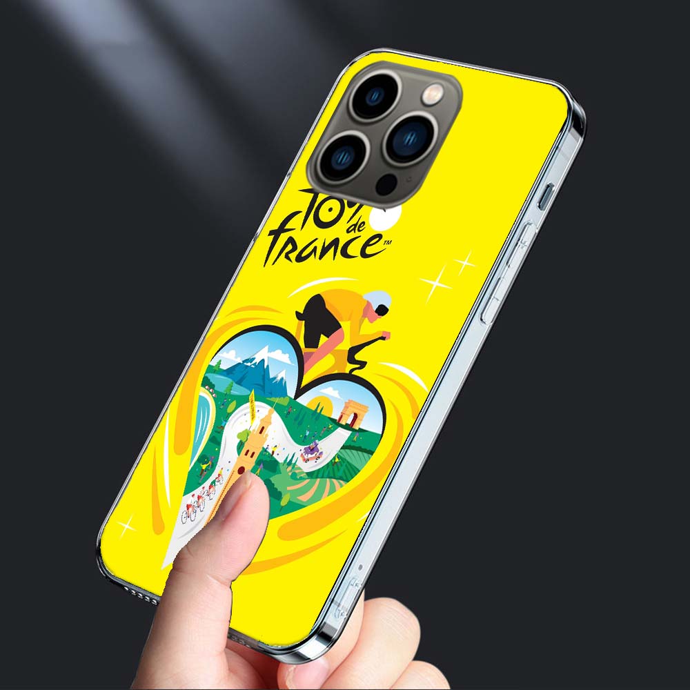 

Чехол для телефона с изображением Велосипеда Тур де Франс для iPhone 16E 15 Pro 14 Plus 17E 16 17 Pro Max Air 11 12 13 Mini Ударопрочный Capa Милый Co iPhone 11