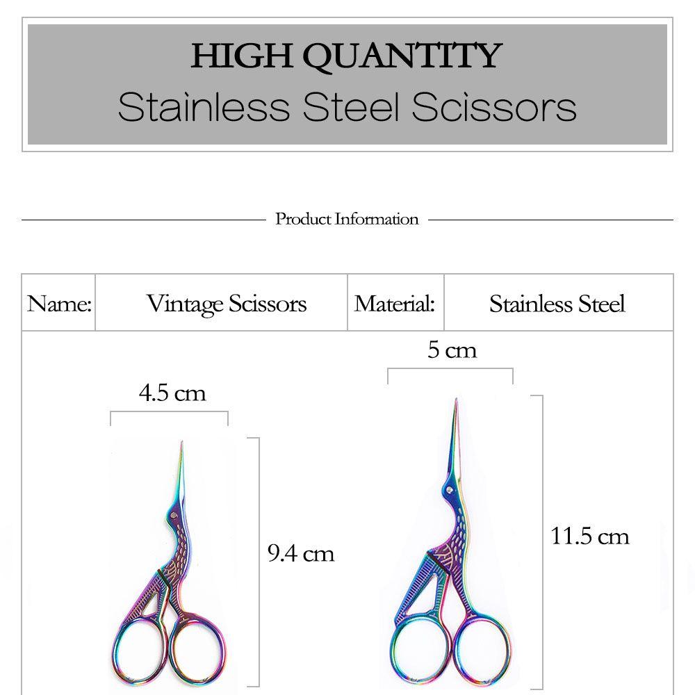 Classic Stork Nail Art Crane Embroidery Cutters Scissors Shears Tailor Scissors Sewing Tool