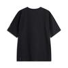 Li-Ning Basketball Series Letter Round Neck Breathable Versatile Casual Short Sleeve T-Shirt Men Tops Black AHSV089-1