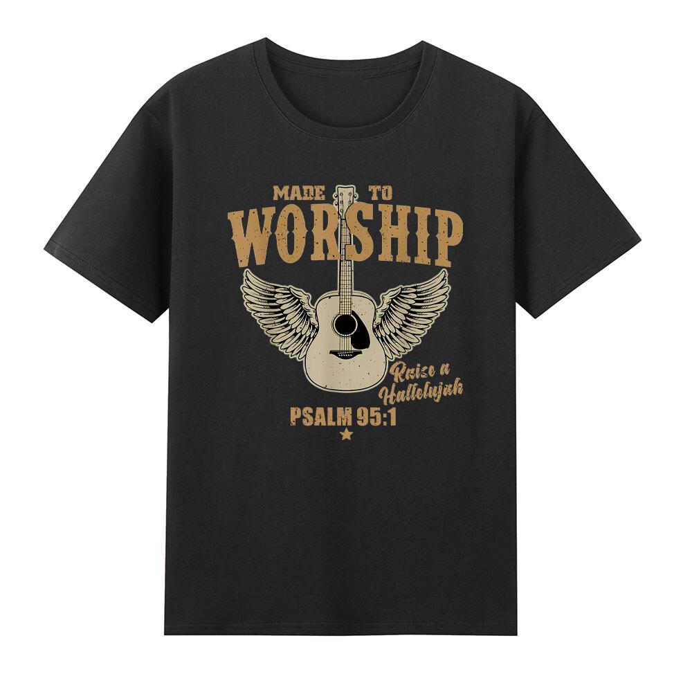 Made To Worship Psalm 95 Faith Christian Bible Verse Tshirt S
