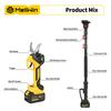 MELLWIN 2IN1 Brushless Electric Pole Pruner Shear With 180CM Telescoping Pole Garden Pruner Shear Tool For Makita 18VBattery Pin