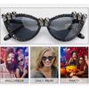 Skull Ladies Halloween Sunglasses Party Decoration Zircon Border Glasses Plastic