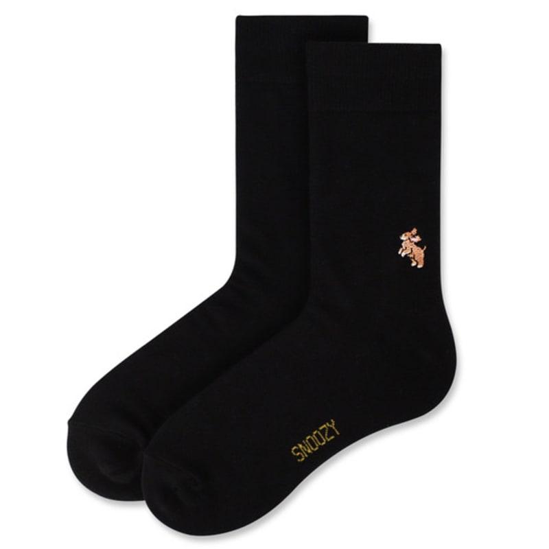 SNOOZY Cocker Spaniel Bestickte Socken (Schwarz)