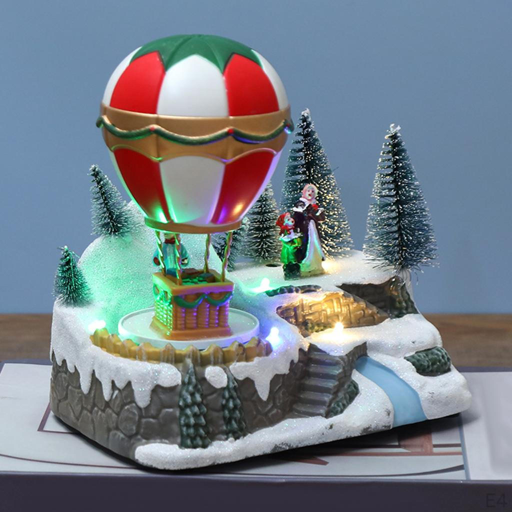 Ornaments Air Balloon Miniature Craft Indoor Cottage for Christmas