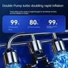 Portable Car Air Pump with Digital Pressure Gauge High-Precision LCD Display Electric Air Pump/Compressor Suitable Motorcycles