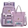 2Pcs/set Anime One Piece Large Capacity Handbag for Teenager Student Children Girl Boy Back To School Washable Versatile Crossbody Shoulder Bag