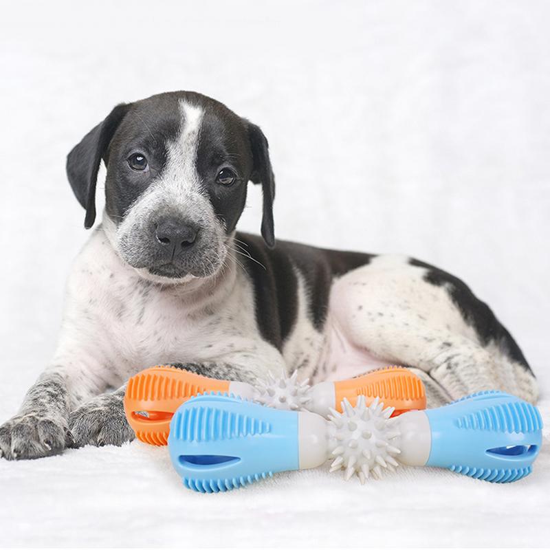 Dog Teeth Cleaning Toy Puppy Chewing Toy For Teething Interactive Rubber Chew Toys For Dogs Tough Dog Toothbrush Stick For Play