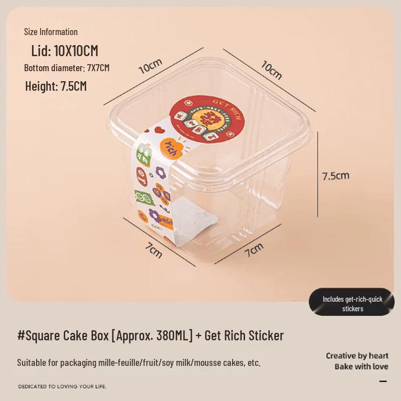 Disposable Mousse Cake Boxes
