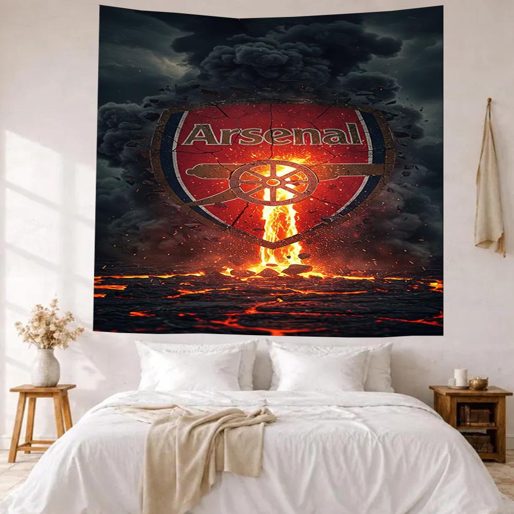 Arsenal Fans Wall Decor Tapestry Art For Pet Memorial Birthdaywedding Party Backdrop Family Gift