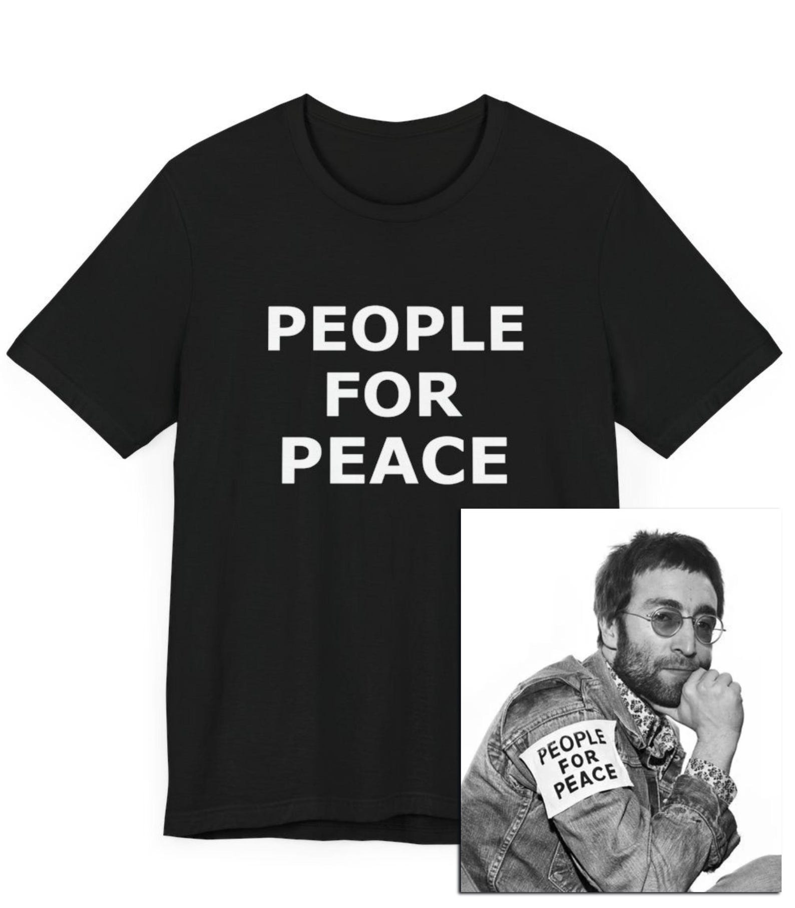 People For Peace T-Shirt, Classic, Classic Rock, 70s Gift, Liverpool, NYC, Give Peace A Chance, Rock And Roll, Peace And Love, Peace Gift M