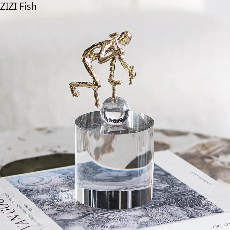 Chiseling Stones Statues of Figures Sculptor Abstract Crafts Ornaments Desk Decoration Crystal Sculpture Room Aesthetic Decor
