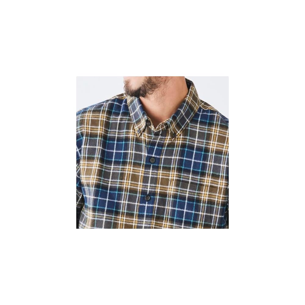L.L.Bean Men's Scotch Plaid Flannel Shirt, Japan Fit
