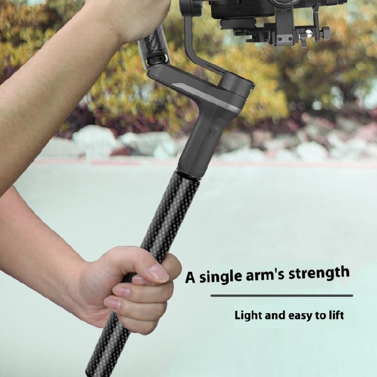 Portable Floating Camera Stabilizer 28.5mm Grip Diameter Lightweight Carbon Fiber Construction Buoyant Extension Rod