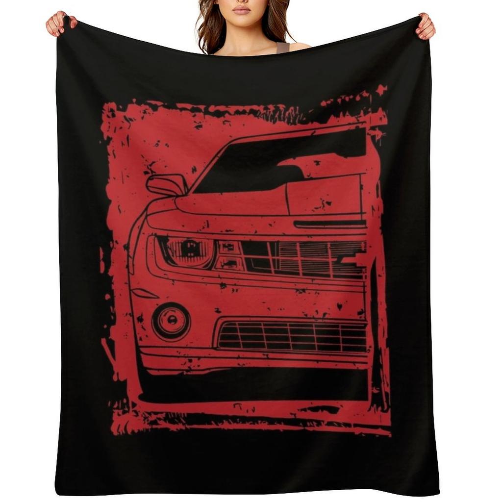 5th Gen Camaro SS Throw Blanket Bed warm winter Multi-Purpose anime Blankets